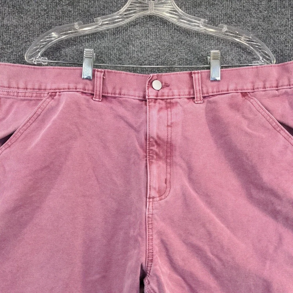 No Boundaries Men's Chino Shorts Pink Size 40 100% Cotton Slash Pockets